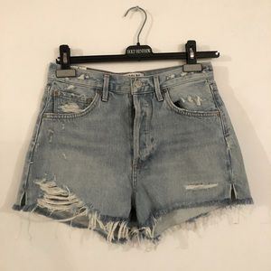 Agolde vintage cut-off denim shorts